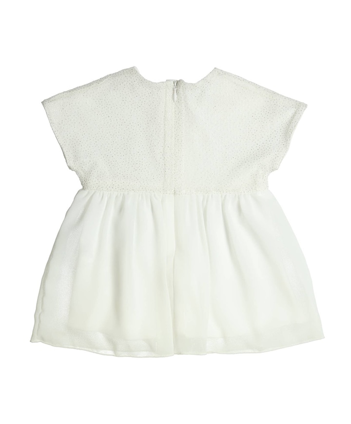 Meisjes jurk ecru