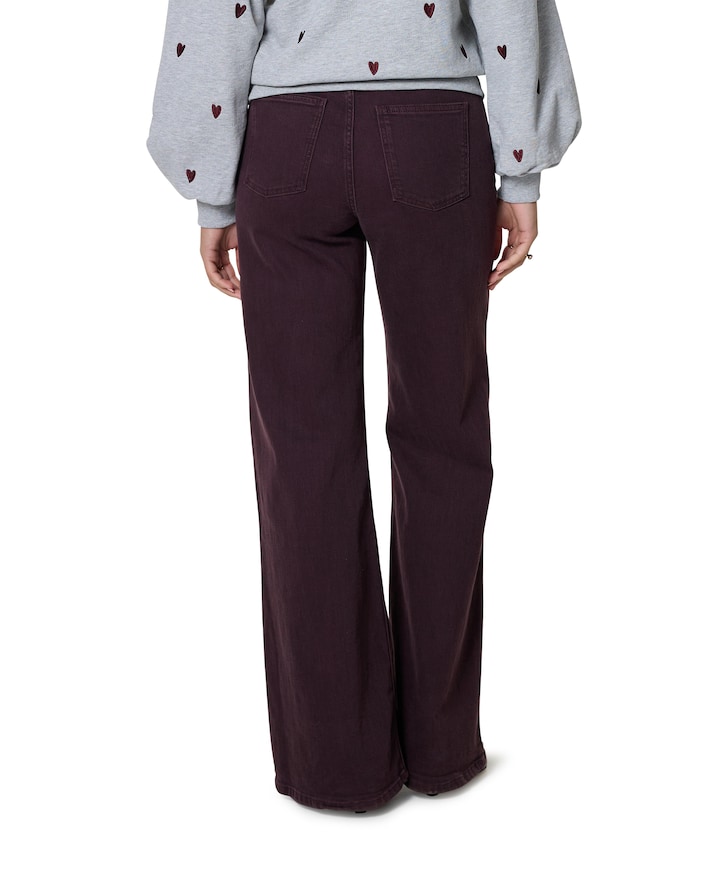 Thea Wide Leg jeans bordeaux