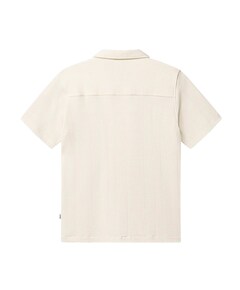 Heren overhemd korte mouw ecru