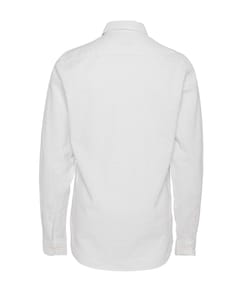 Heren overhemd lange mouw beige