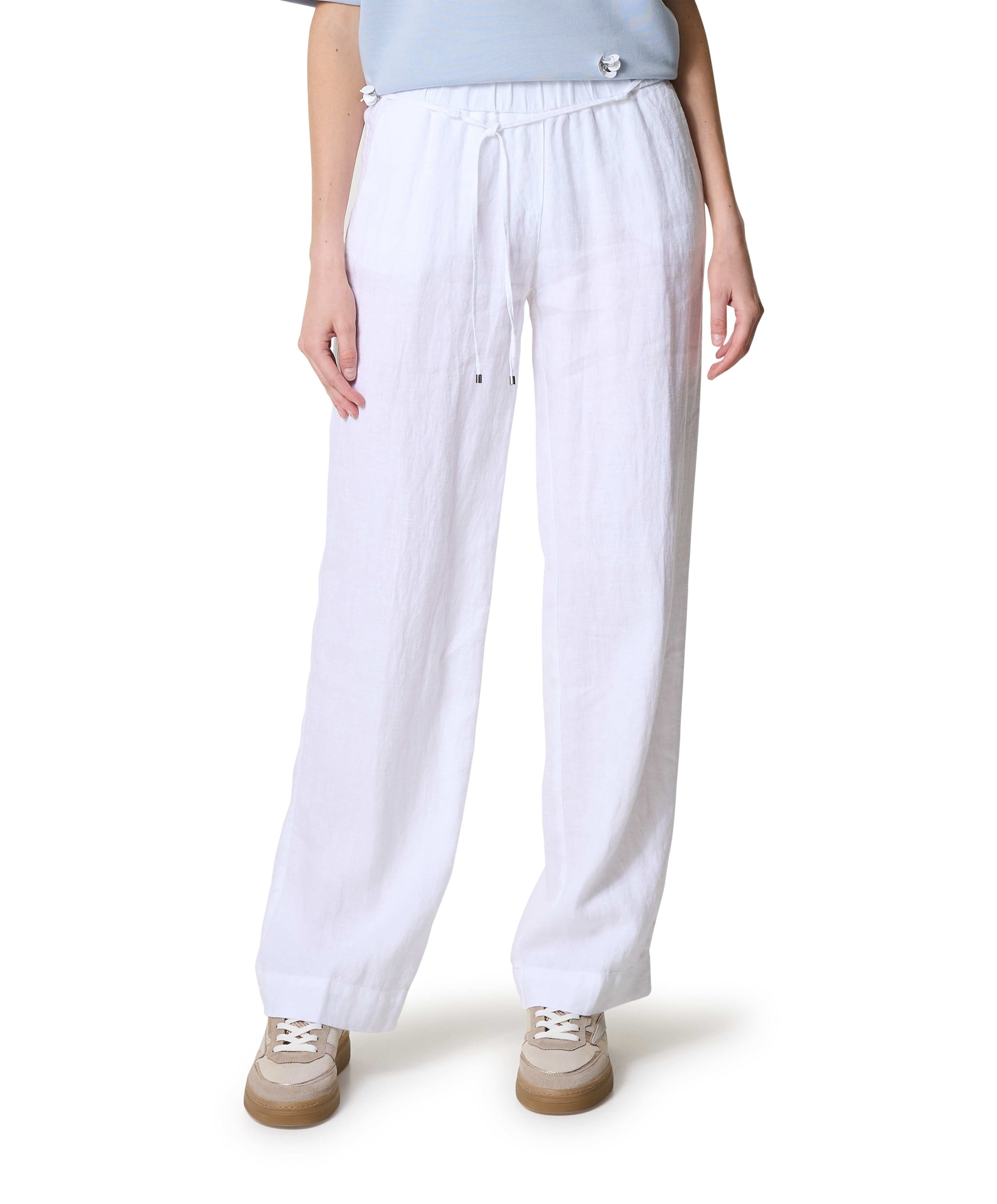 Pia Wide Chic dames broek wit