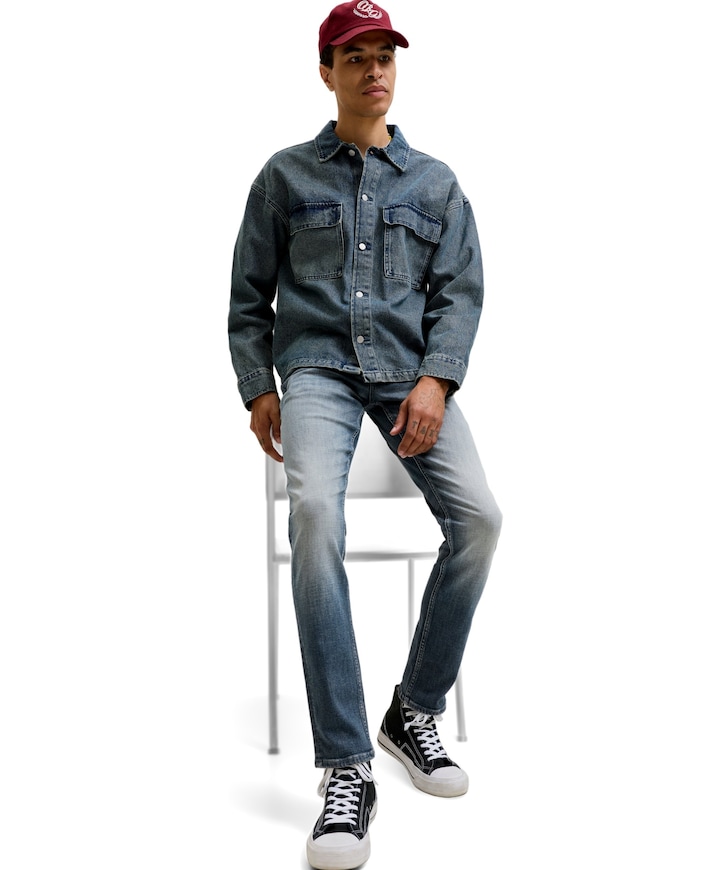 JJIGLENN JJROY JJ 367 SN heren jeans blauw