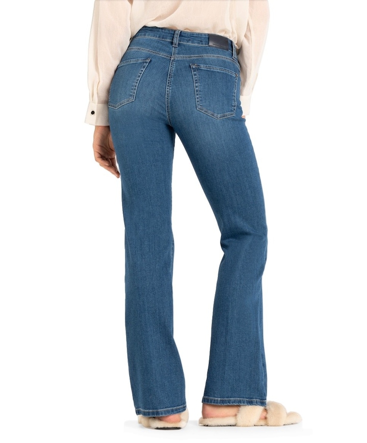 Paris flared L33 dames jeans blauw