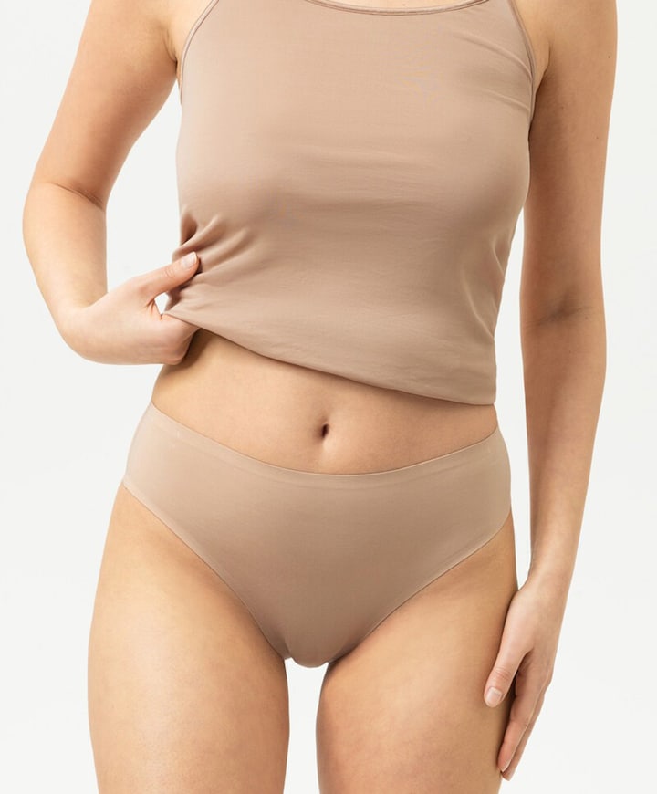 Dames string beige