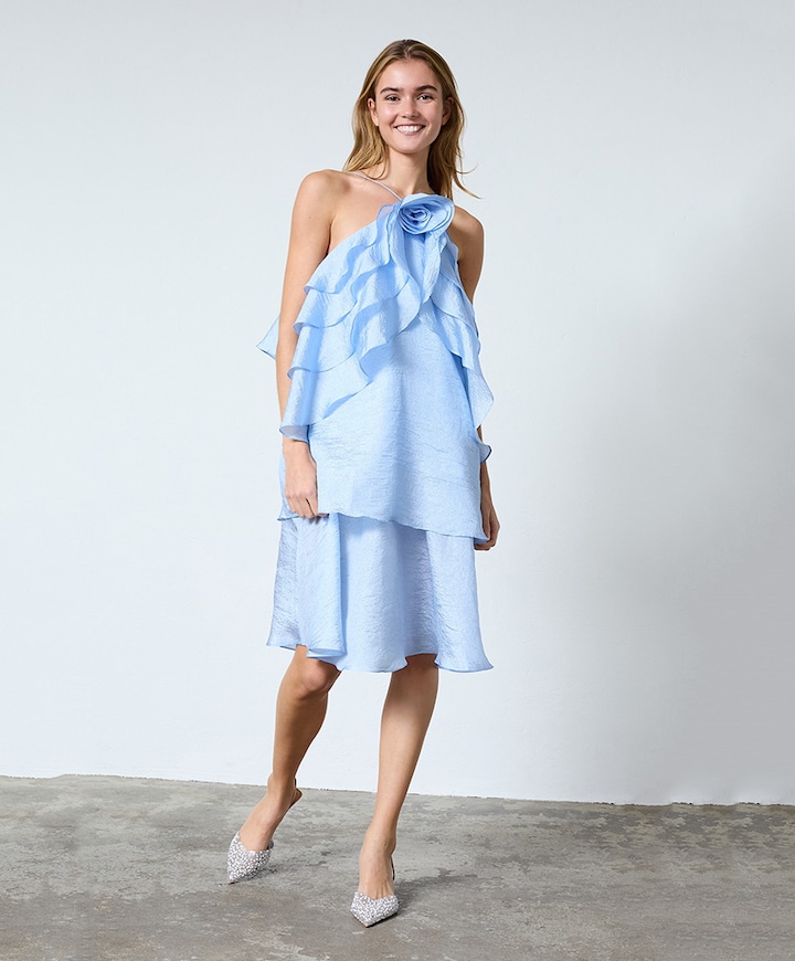 Dames jurk blauw