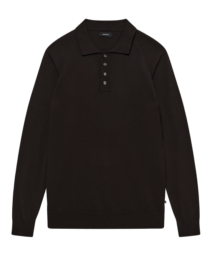 Heren polo bruin