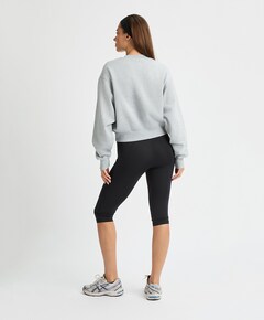 Flattering High Waist Capri tight zwart