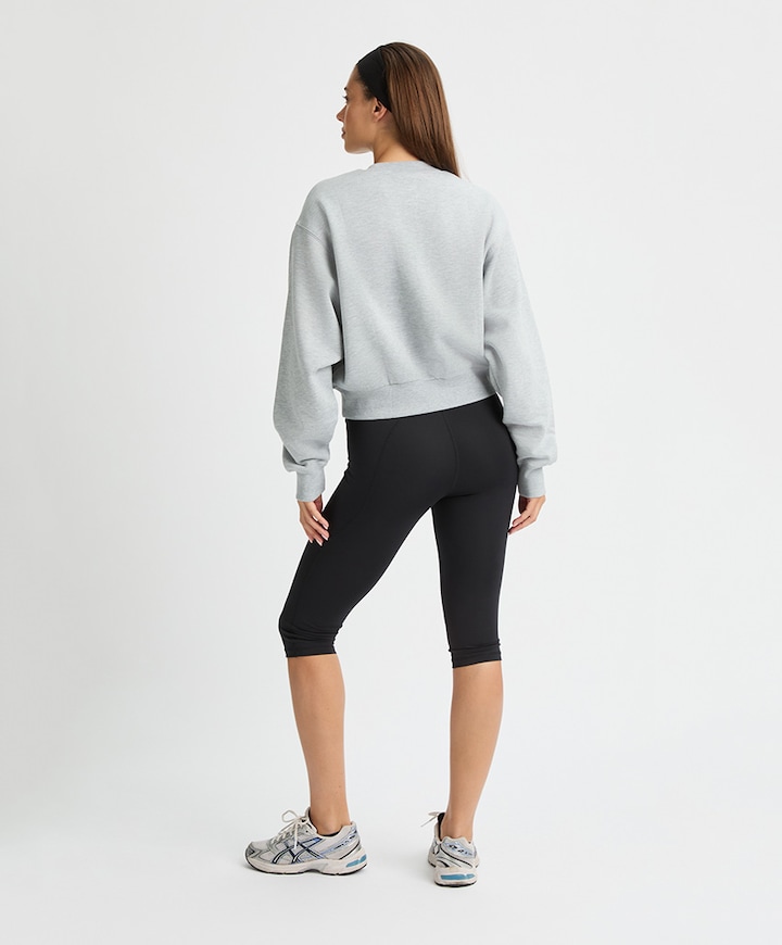 Flattering High Waist Capri tight zwart