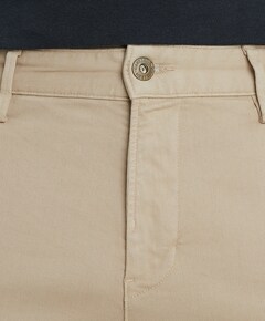CHINO SLUB STRETCH heren broek beige