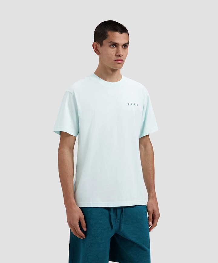 Heren T-shirt blauw