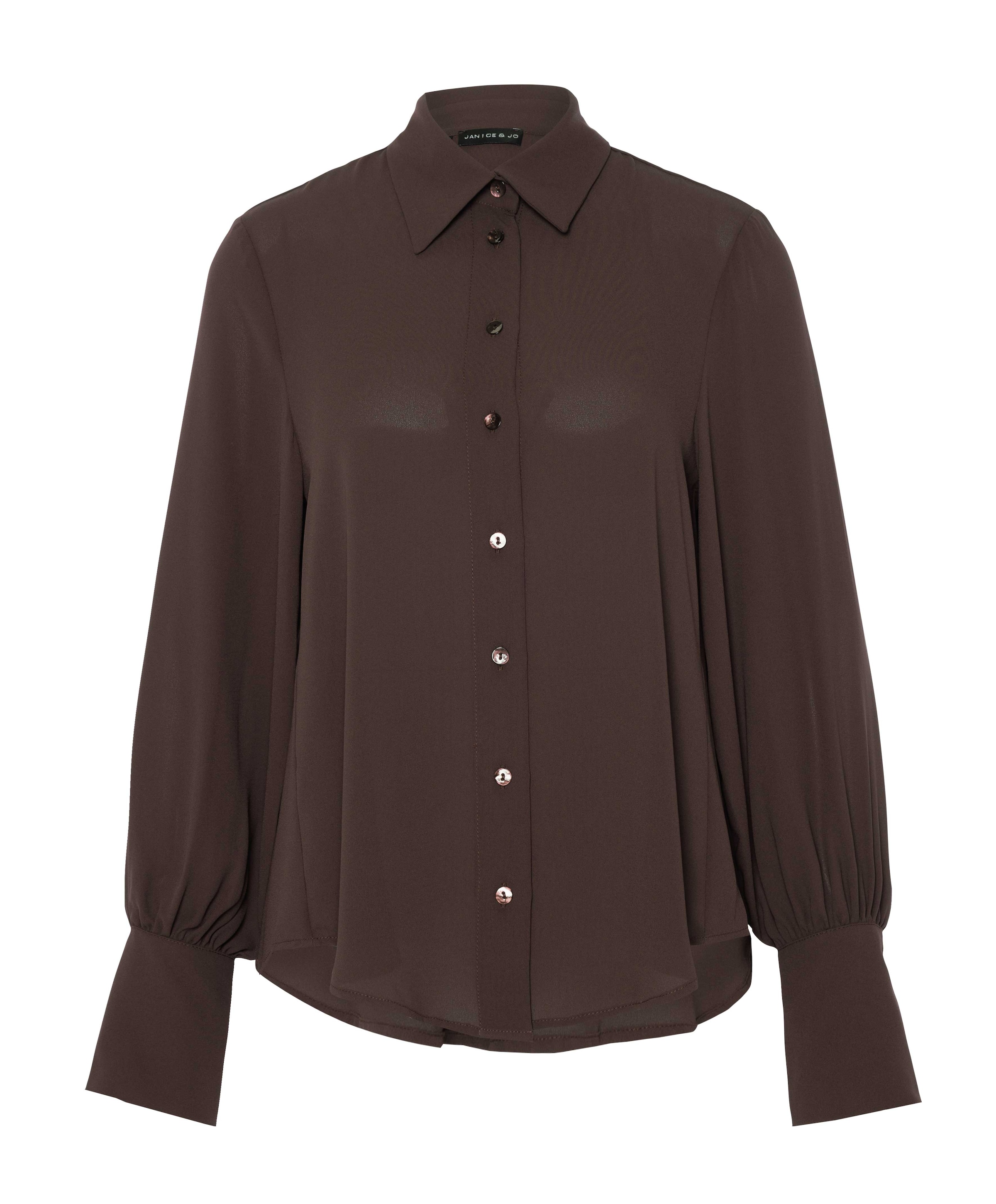 Dames blouse bruin