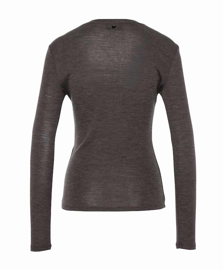 Dames longsleeve bruin
