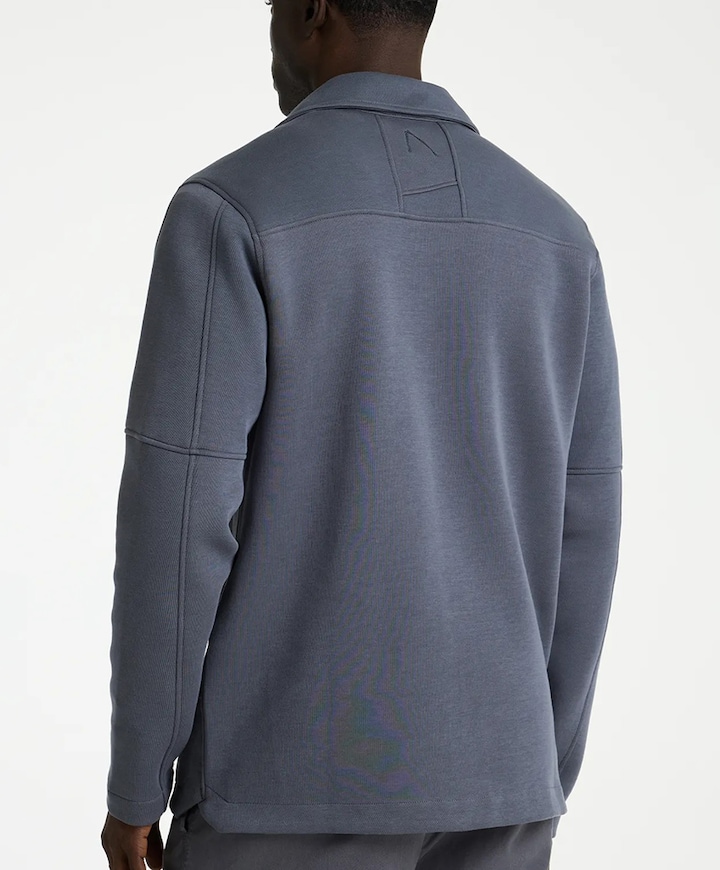 Heren overshirt grijs