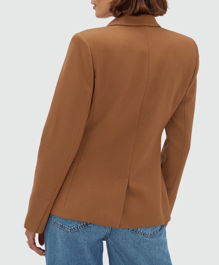 Dames blazer bruin