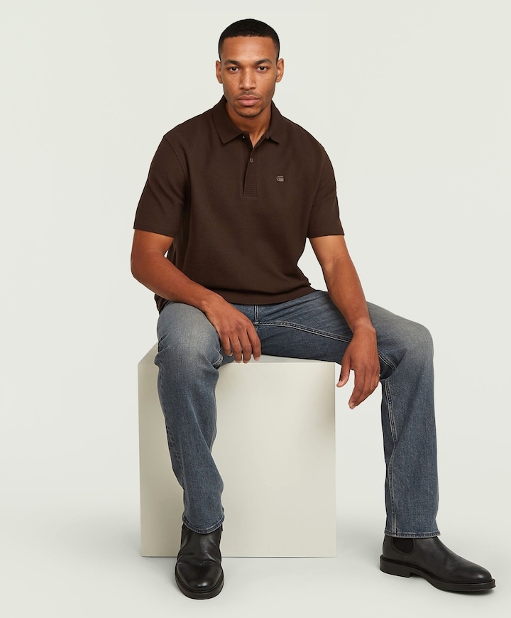 Mosa Straight heren jeans zwart