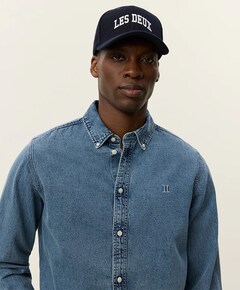 Overhemd lange mouw blauw