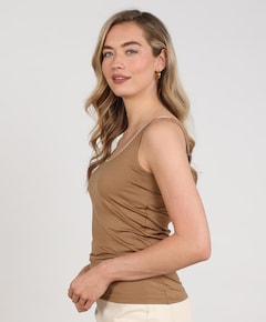 Dames top beige