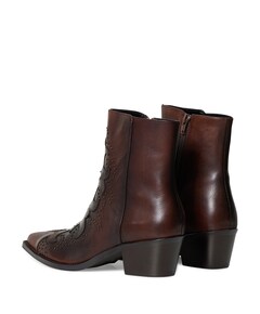 Carlotta dames enkellaarzen bruin