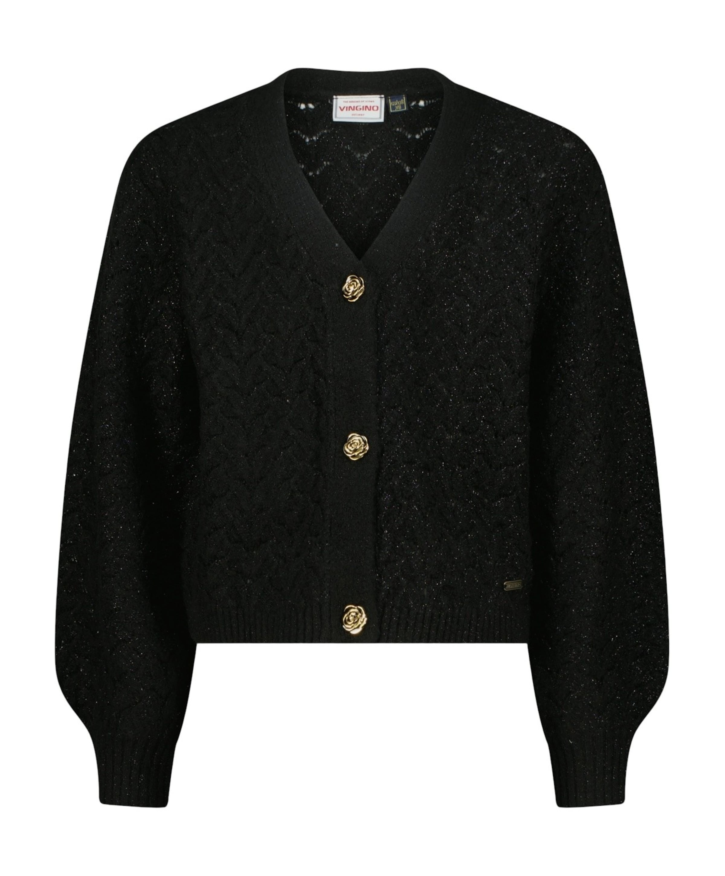 Meisjes vest zwart