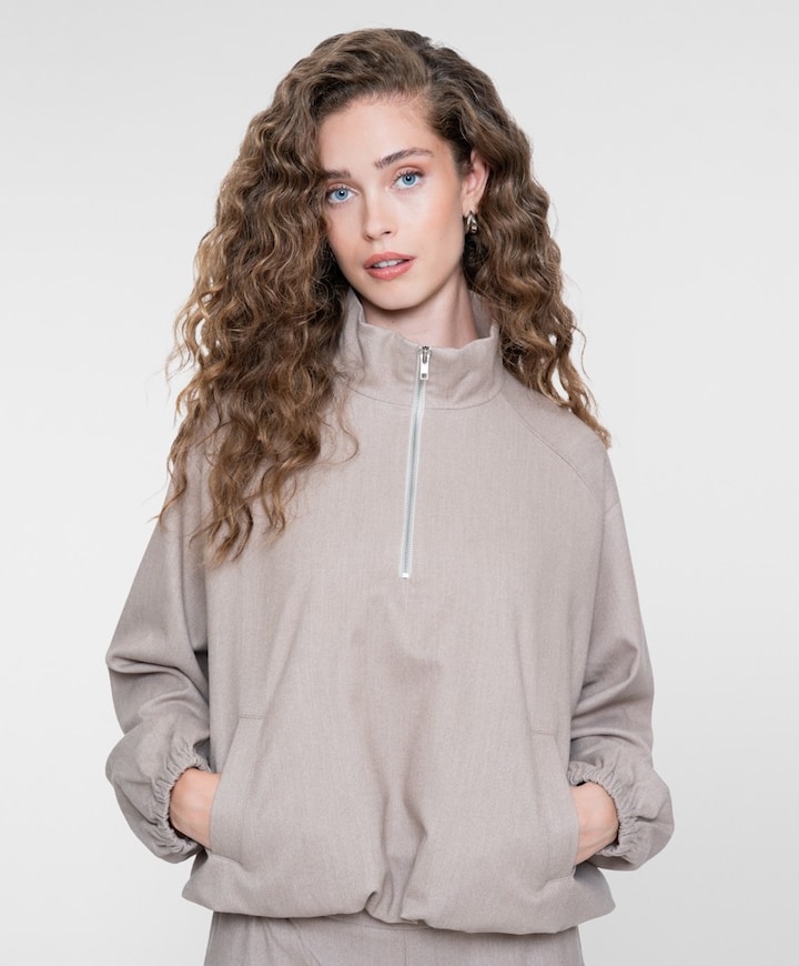 Dames sweater beige