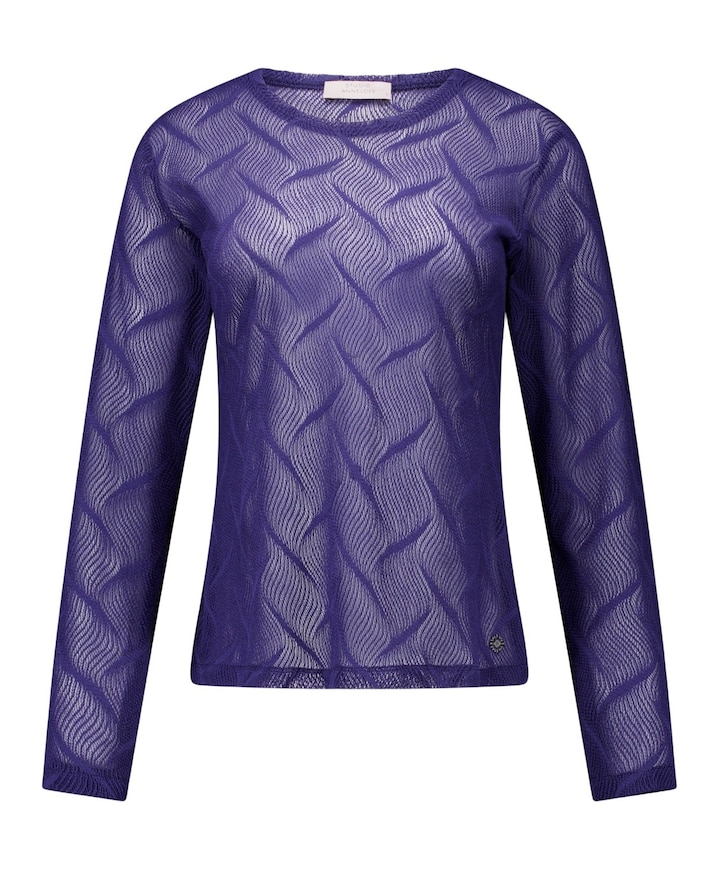 Dames longsleeve blauw