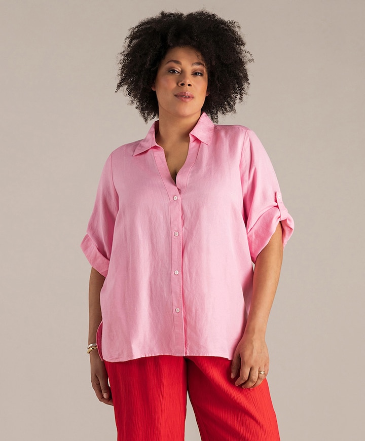 Dames blouse roze