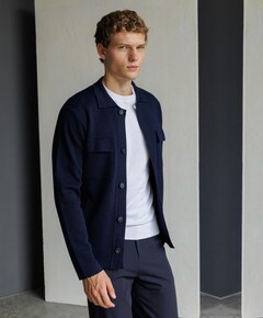 Heren vest blauw