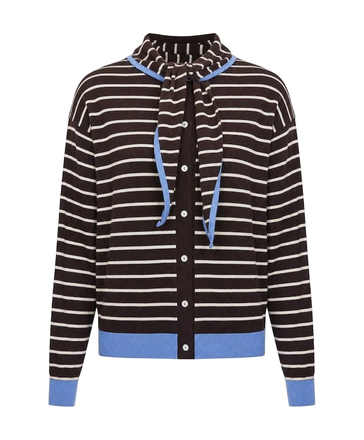 Dames vest bruin