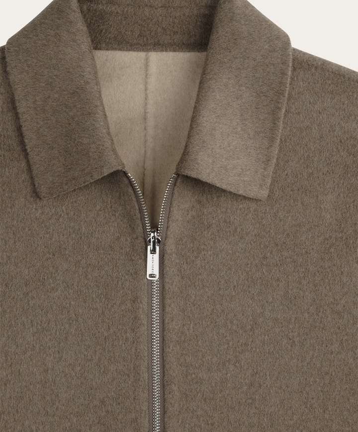 Heren overshirt bruin