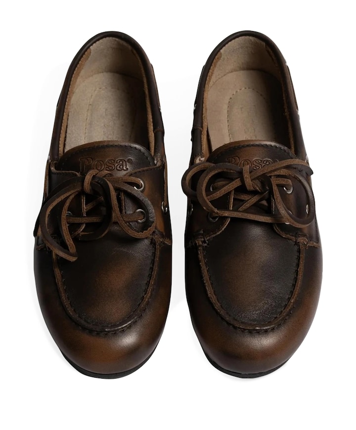 dames mocassins bruin