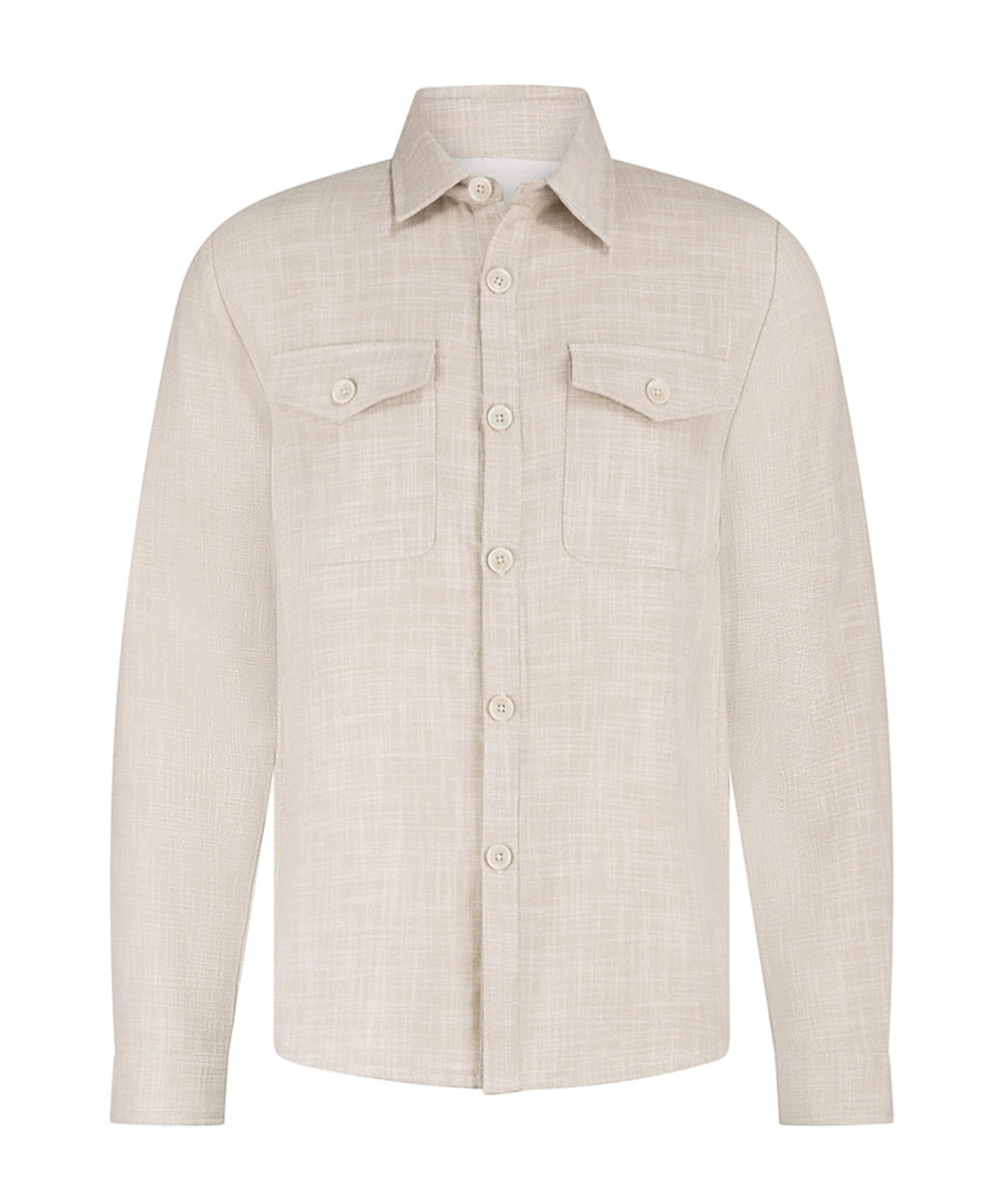 Heren overshirt beige