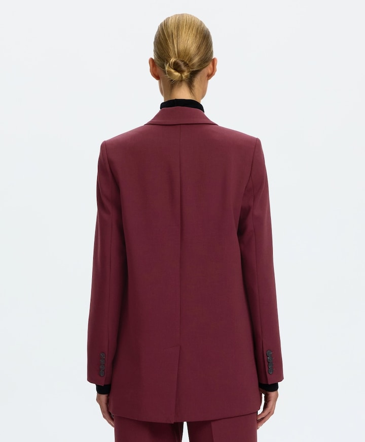 Dames blazer bordeaux