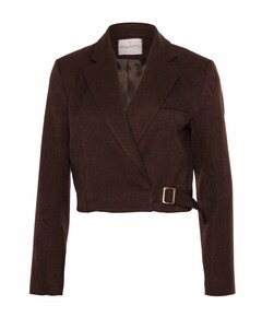 Dames blazer bruin