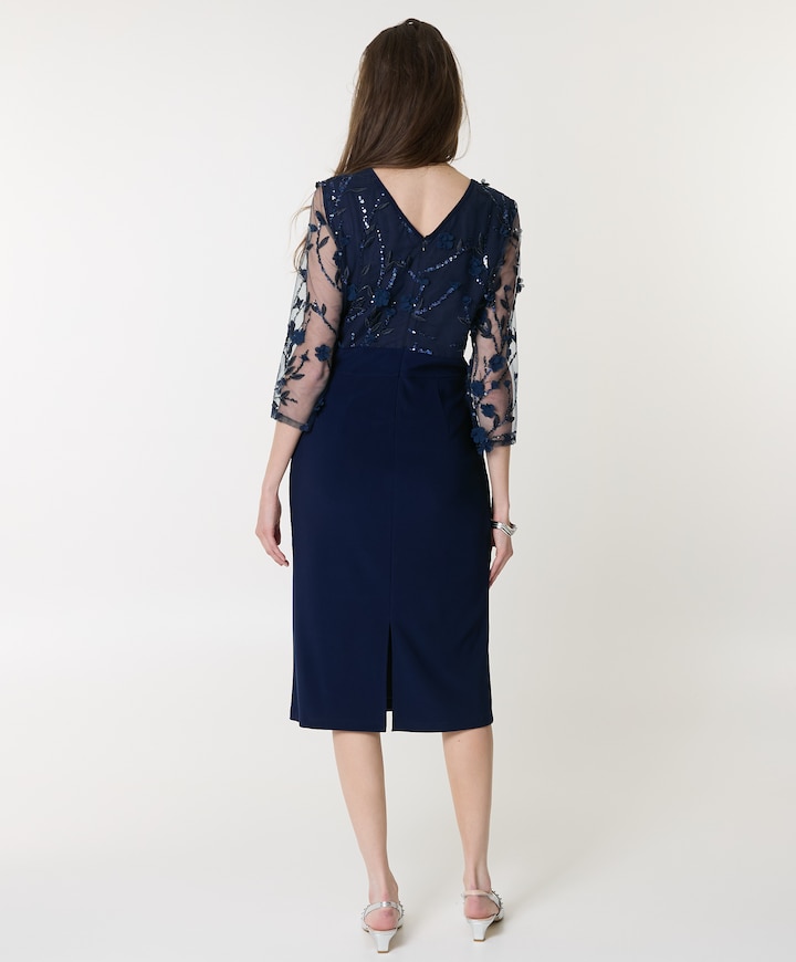 Dames jurk blauw