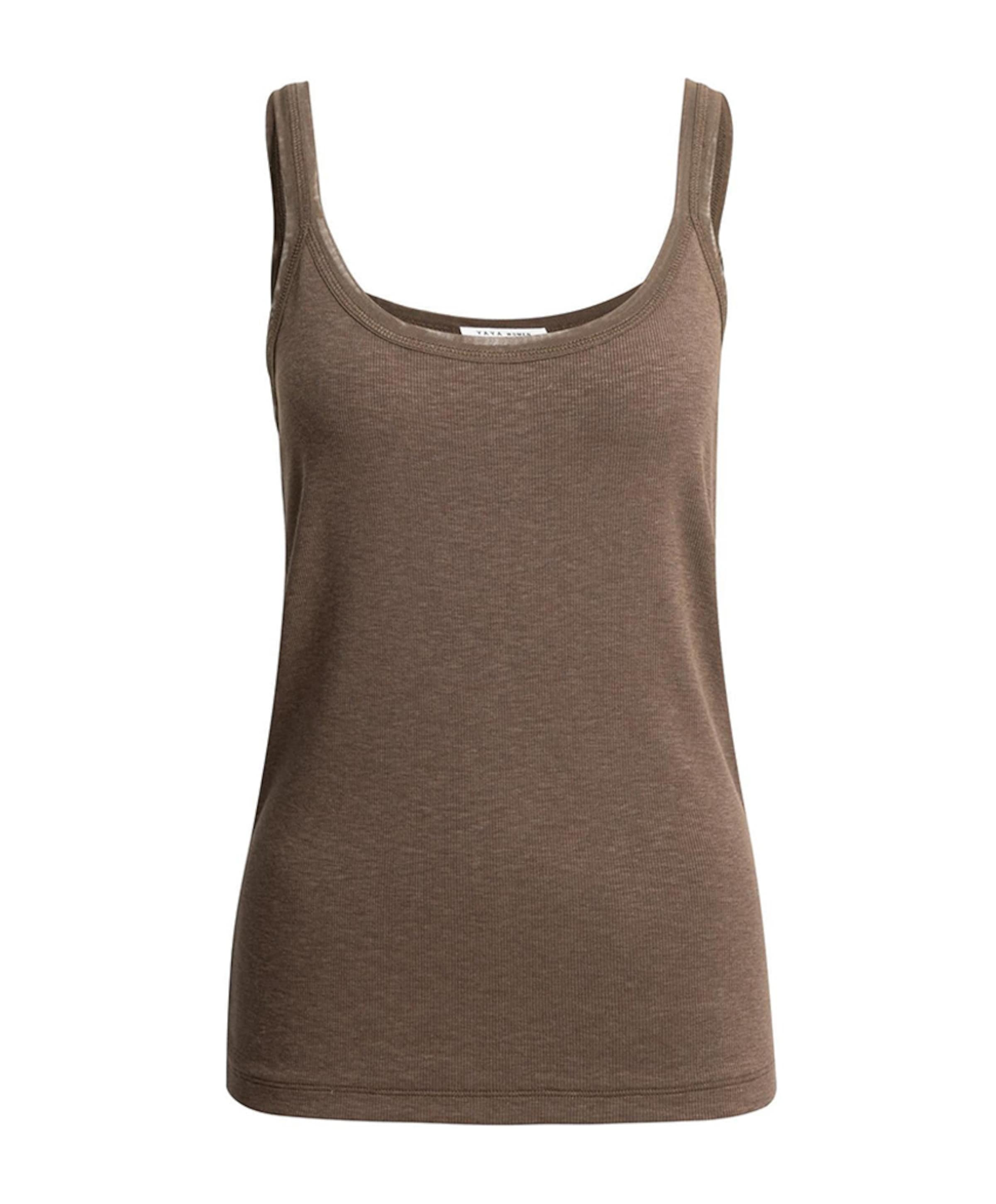 Dames top bruin