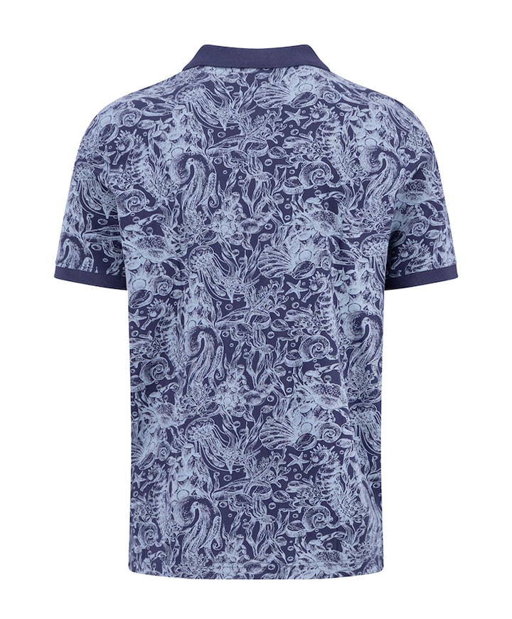 Heren polo blauw