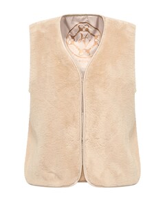 Dames gilet beige