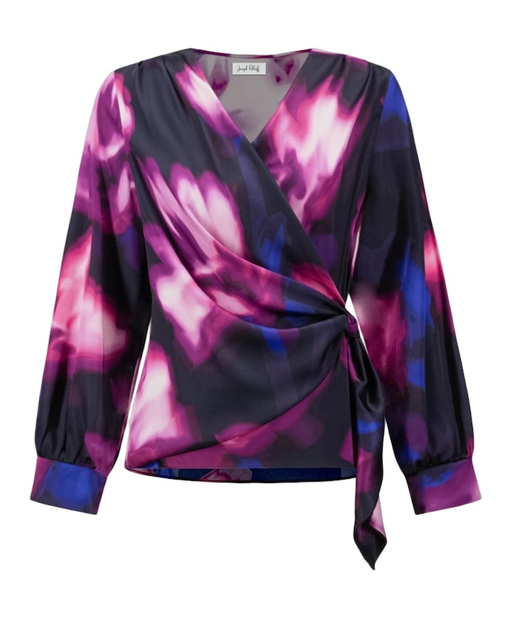 Dames blouse blauw