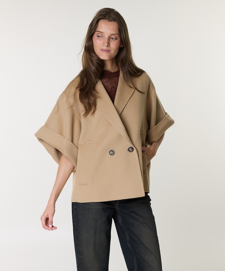 Dames jas beige