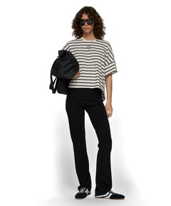 flare punto pants dames broek zwart