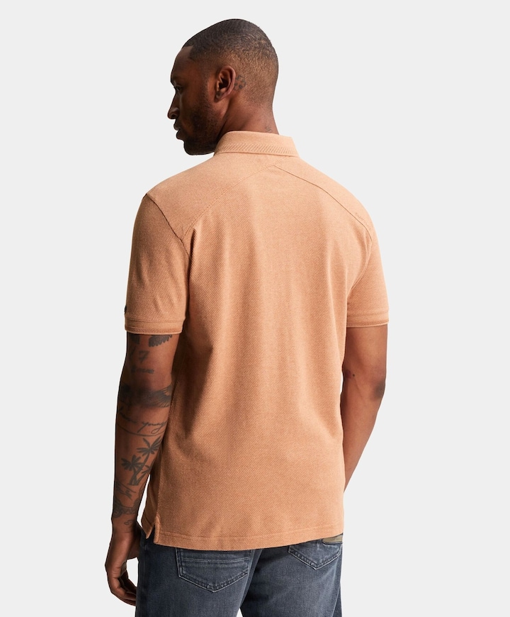 Heren polo oranje