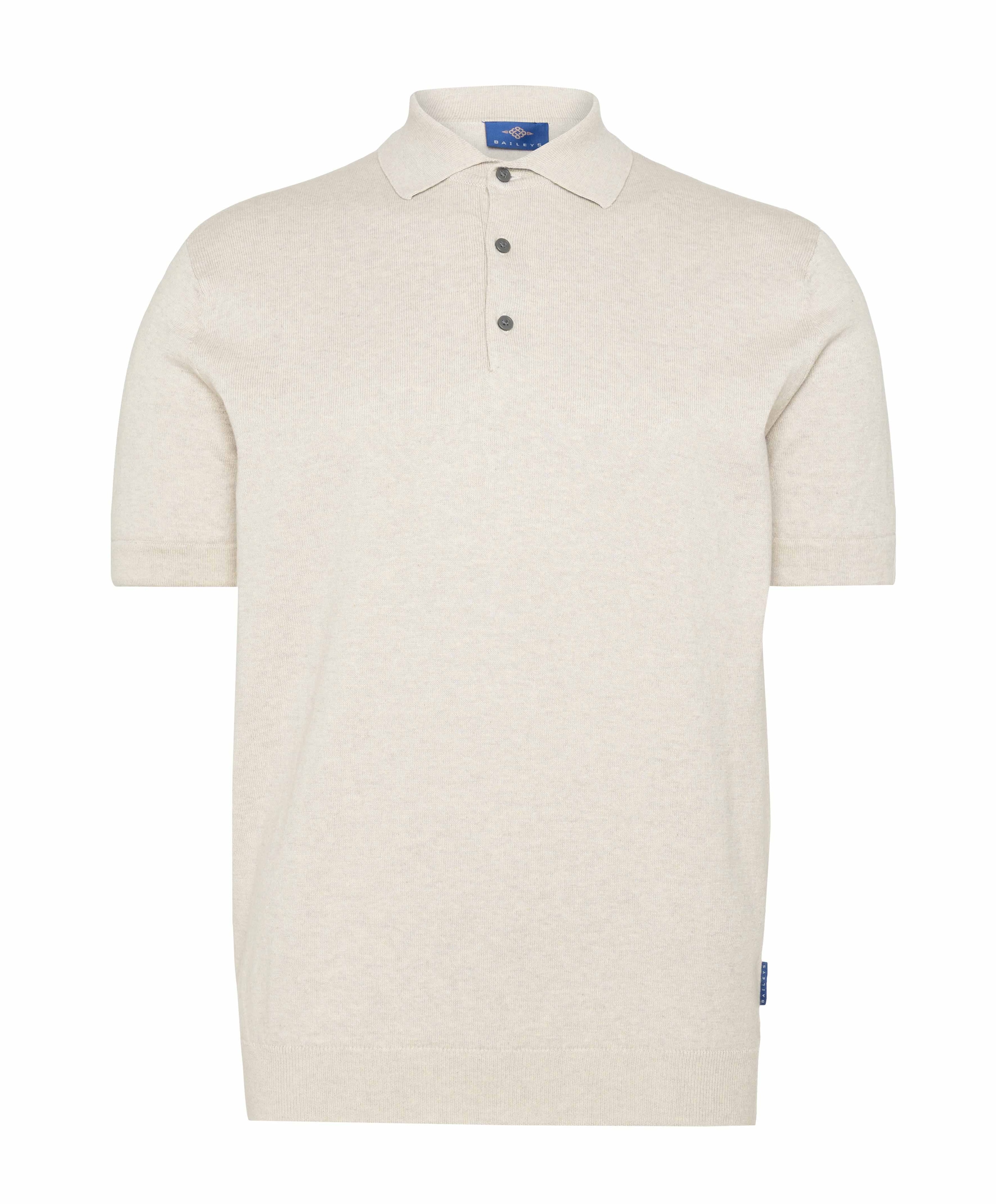 Heren polo beige