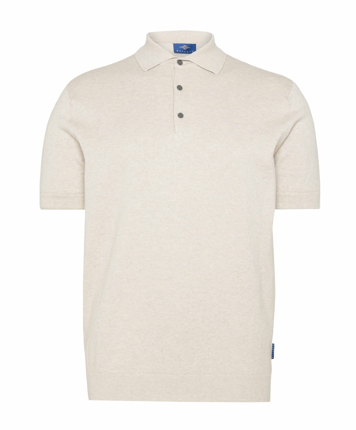 Heren polo beige