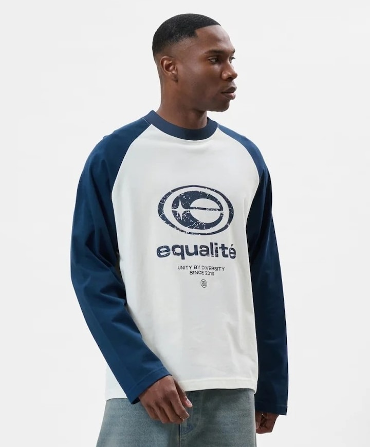 Uniseks longsleeve ecru