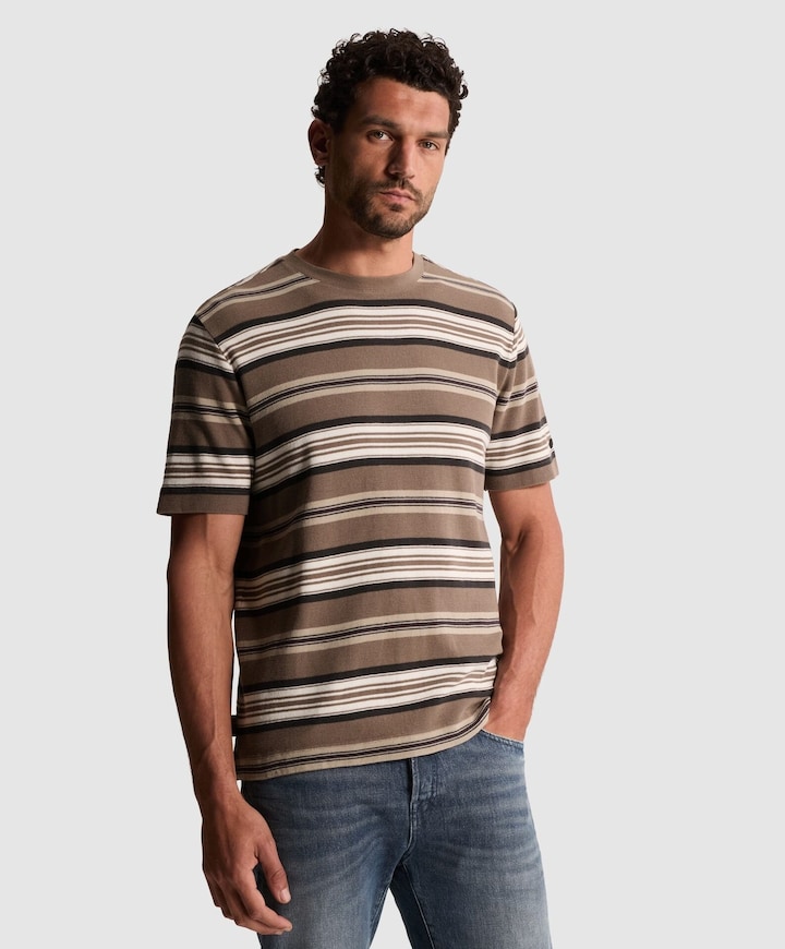 Heren T-shirt bruin