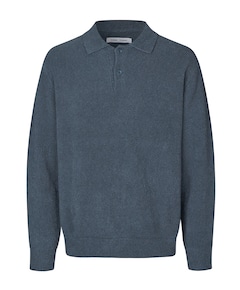 Heren polo blauw