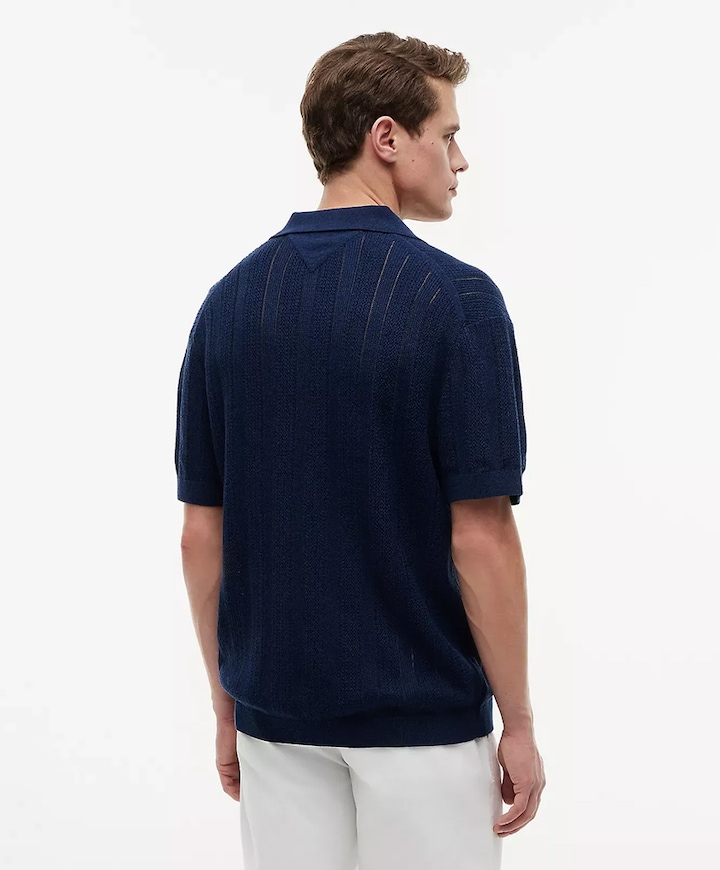 Heren polo blauw