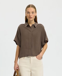 Dames blouse bruin