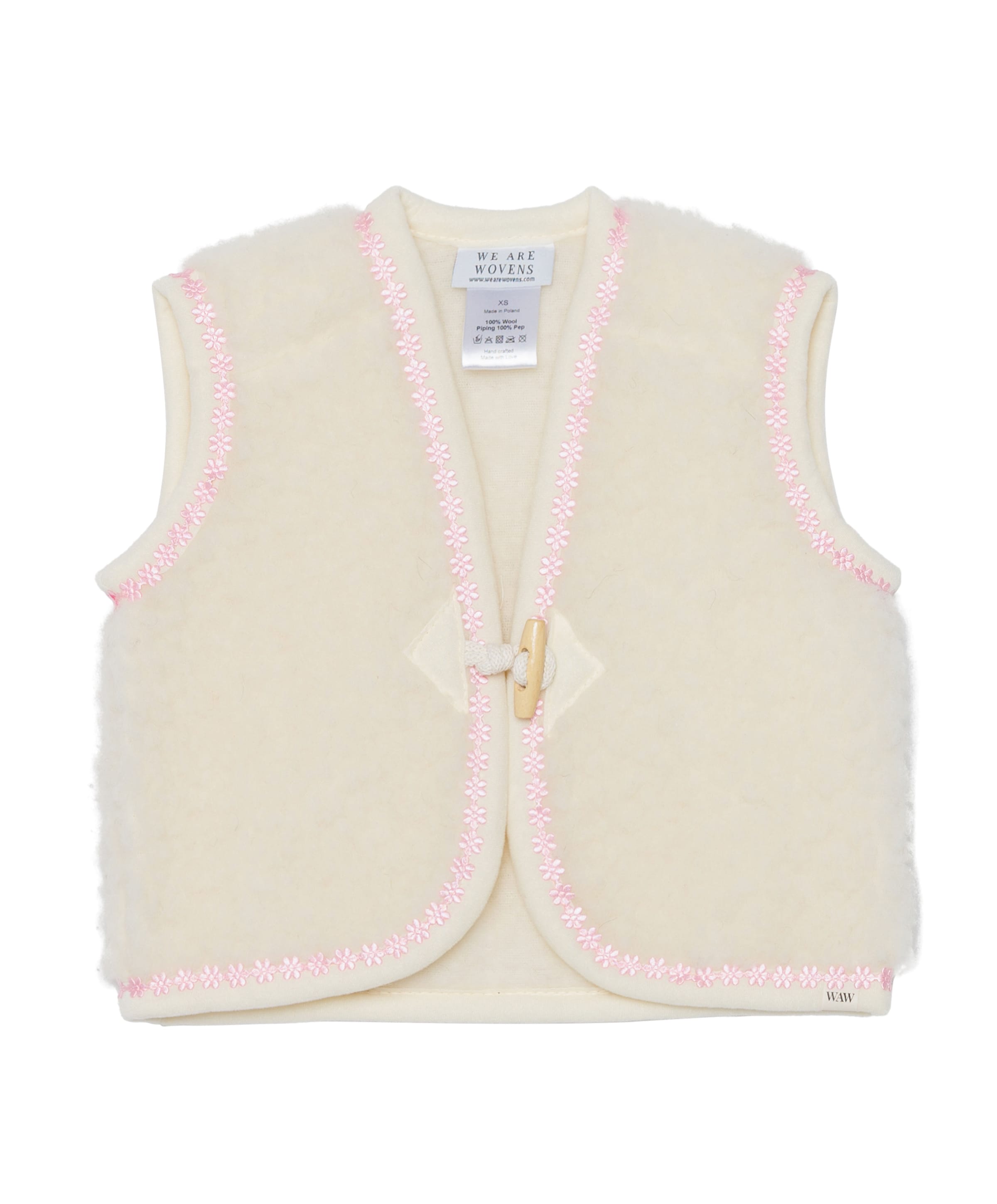 Meisjes gilet wit