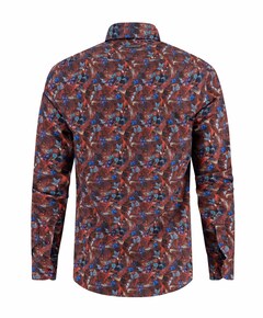 Overhemd lange mouw bordeaux